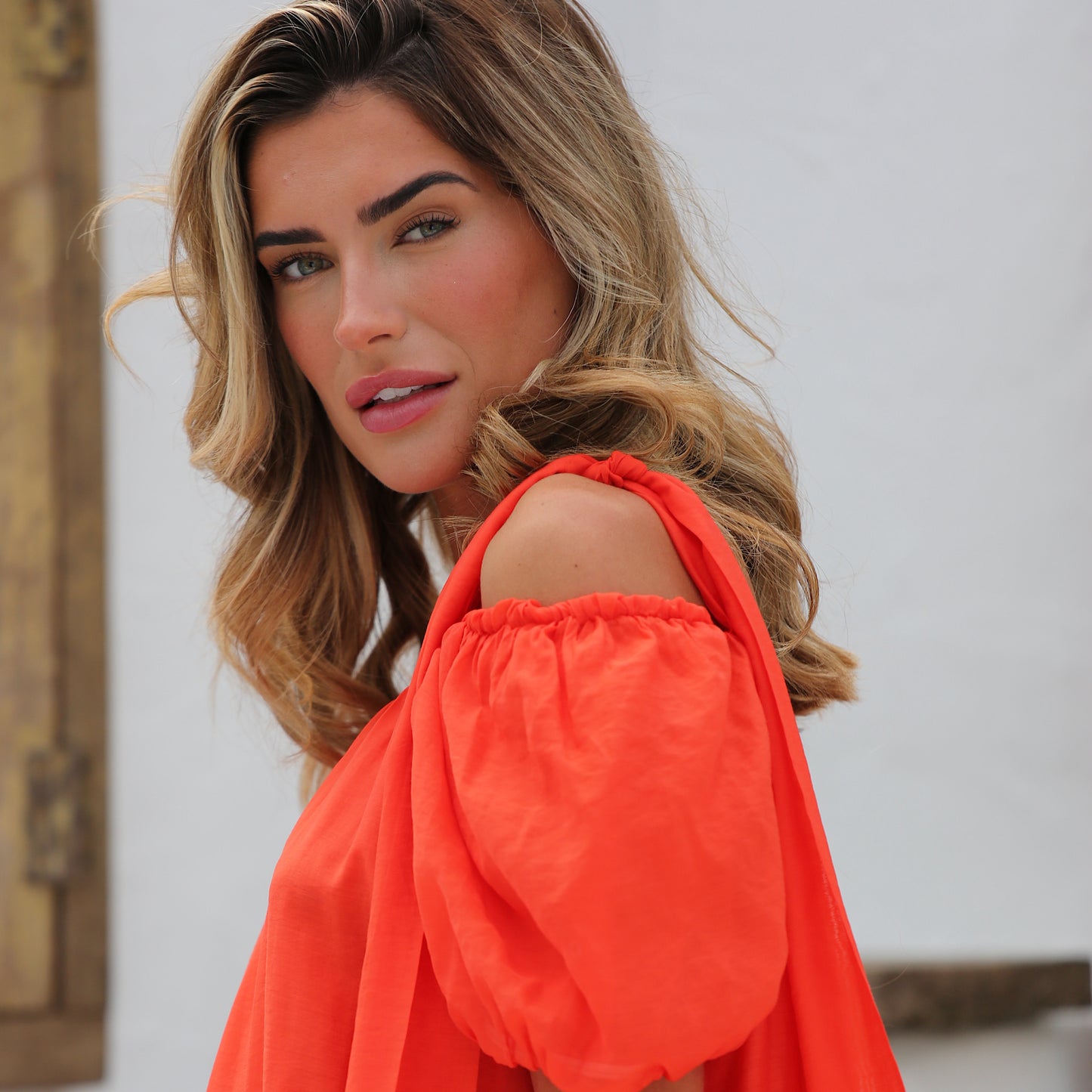 PHOENIX WHISPER DRESS ORANGE